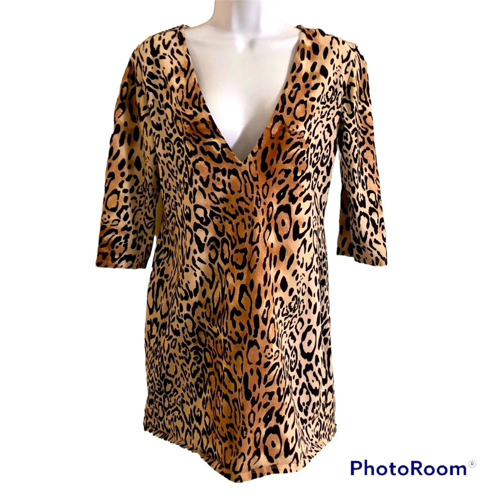 2/$12 Motel Leopard Mini Dress